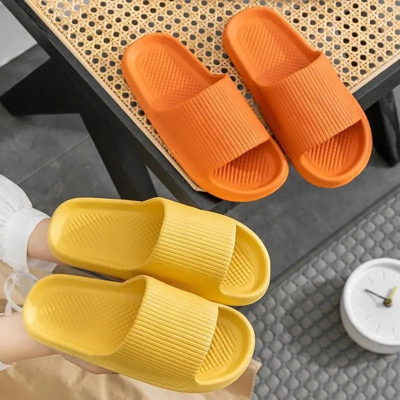 KSJXMY Platform Slippers Women EVA Non-Slip Indoor Slides