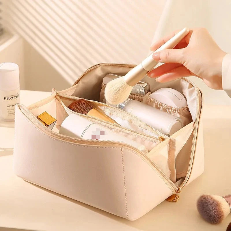 Luxury Women Makeup Organizer Toiletry Bag Travel Storage Zipper Case