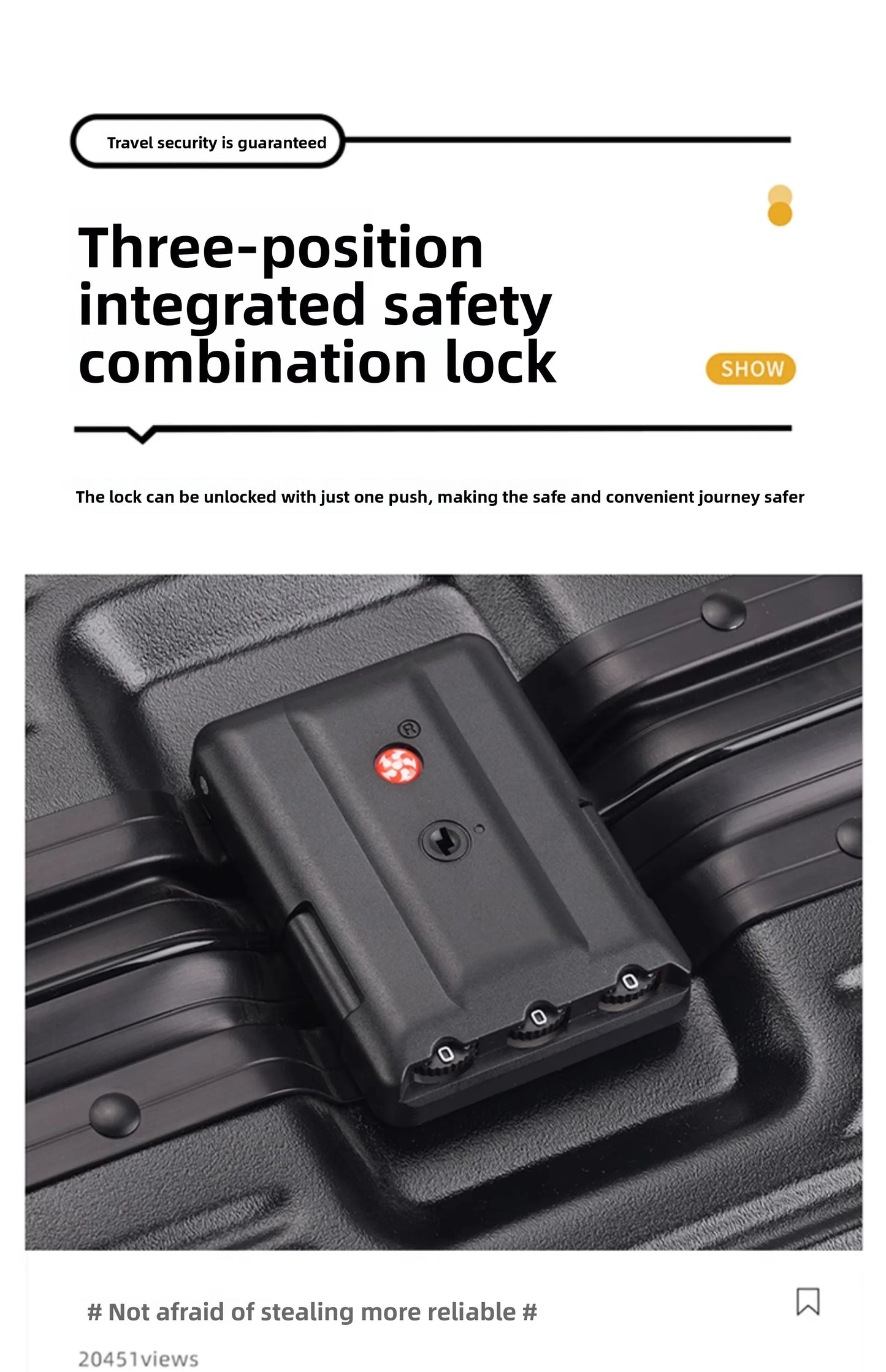 Aviation Portable Boarding Case Luggage For Travel