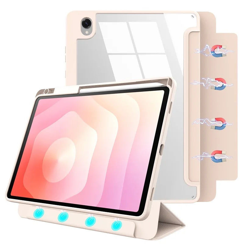 With Pencil Holder Case for Samsung Galaxy Tab S11 11 Detachable Cover Samsung Galaxy Tab A11 + Plus 11 A9 Plus 11" 8.7 Magnetic