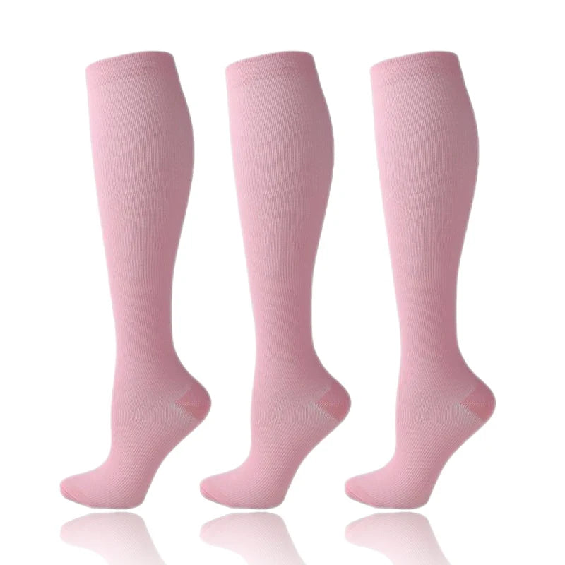 Compression Socks 30mmHg Unisex Three Pairs Knee High Pack