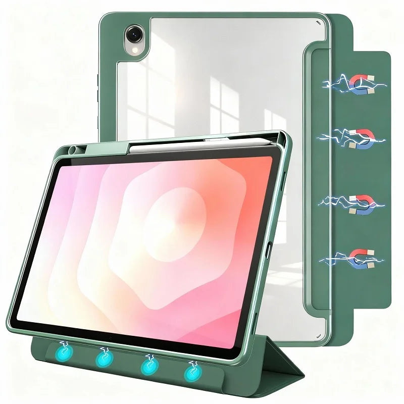 With Pencil Holder Case for Samsung Galaxy Tab S11 11 Detachable Cover Samsung Galaxy Tab A11 + Plus 11 A9 Plus 11" 8.7 Magnetic
