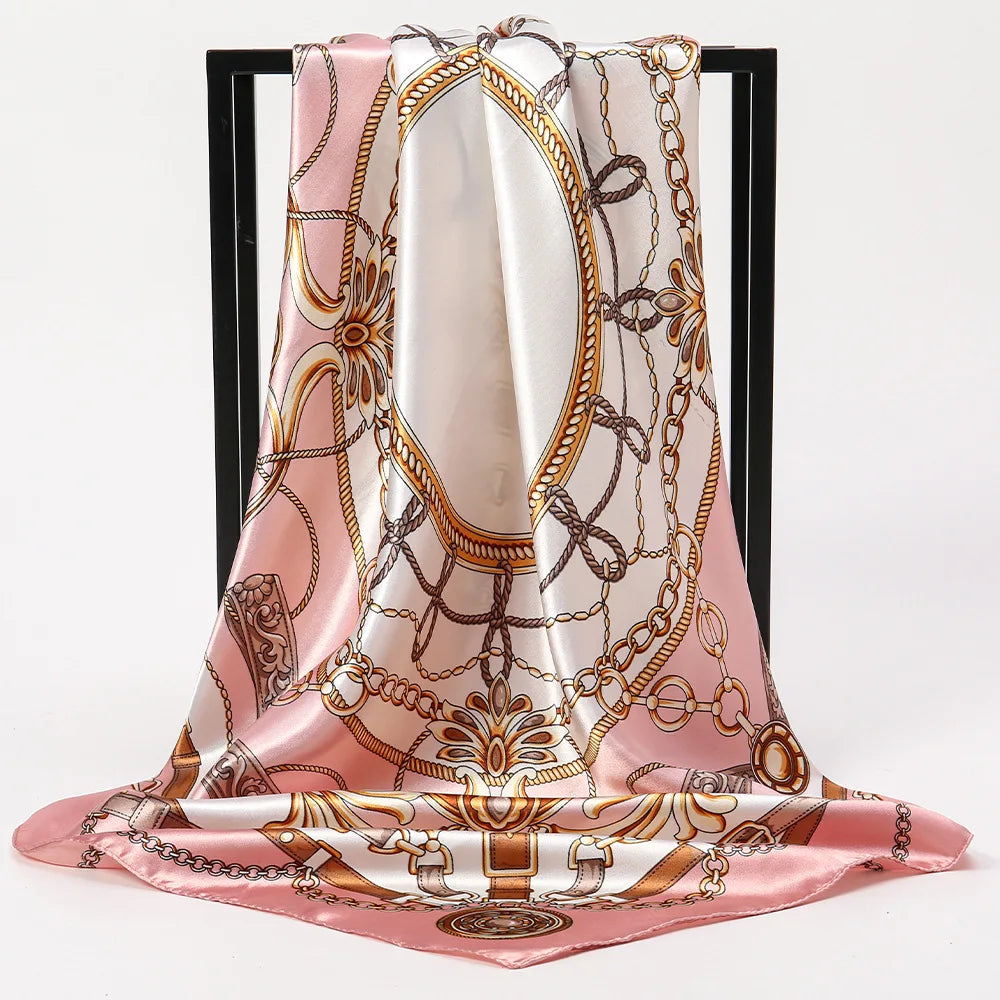 Women Square Polyester Scarves Fashion Shawl Versatile Hijab Headscarf Style