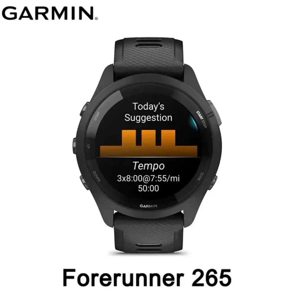 Garmin Forerunner 265 GPS Running Smartwatch Advanced Training Heart Rate