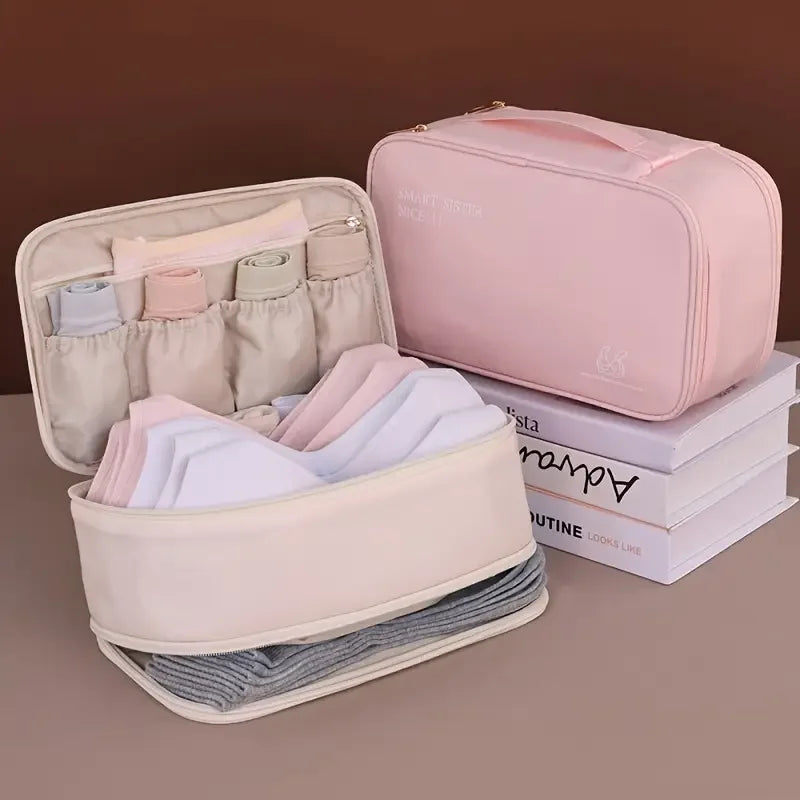 Waterproof Double Layer Travel Underwear Storage Bag