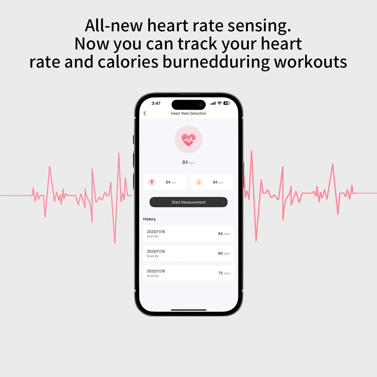 ZZLOVE Bluetooth Earbuds With Heart Rate Monitoring And Noise Cancellation