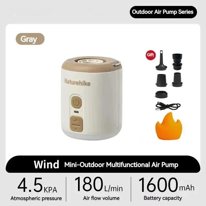 Naturehike Portable Electric Air Pump For Camping And Inflatable Mats