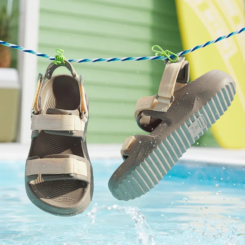 361 Degrees Men's Sandals Waterproof Quick-Dry Anti-Slip Outdoor Slides