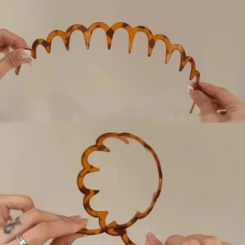 PjNewesting Plastic Non Slip Hair Comb Headband Set Women Accessories