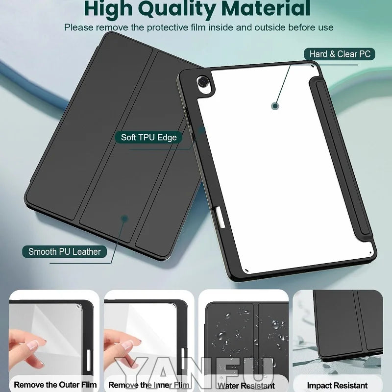 With Pencil Holder Case for Samsung Galaxy Tab S11 11 Detachable Cover Samsung Galaxy Tab A11 + Plus 11 A9 Plus 11" 8.7 Magnetic