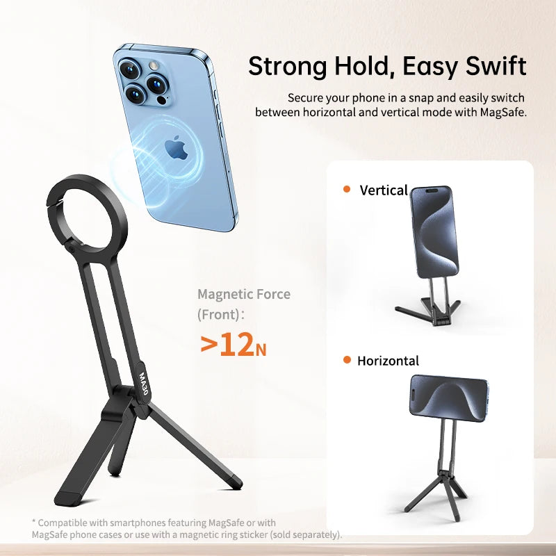 Ulanzi MA30 Carabiner Mounted Phone Tripod For iPhone Pro Max