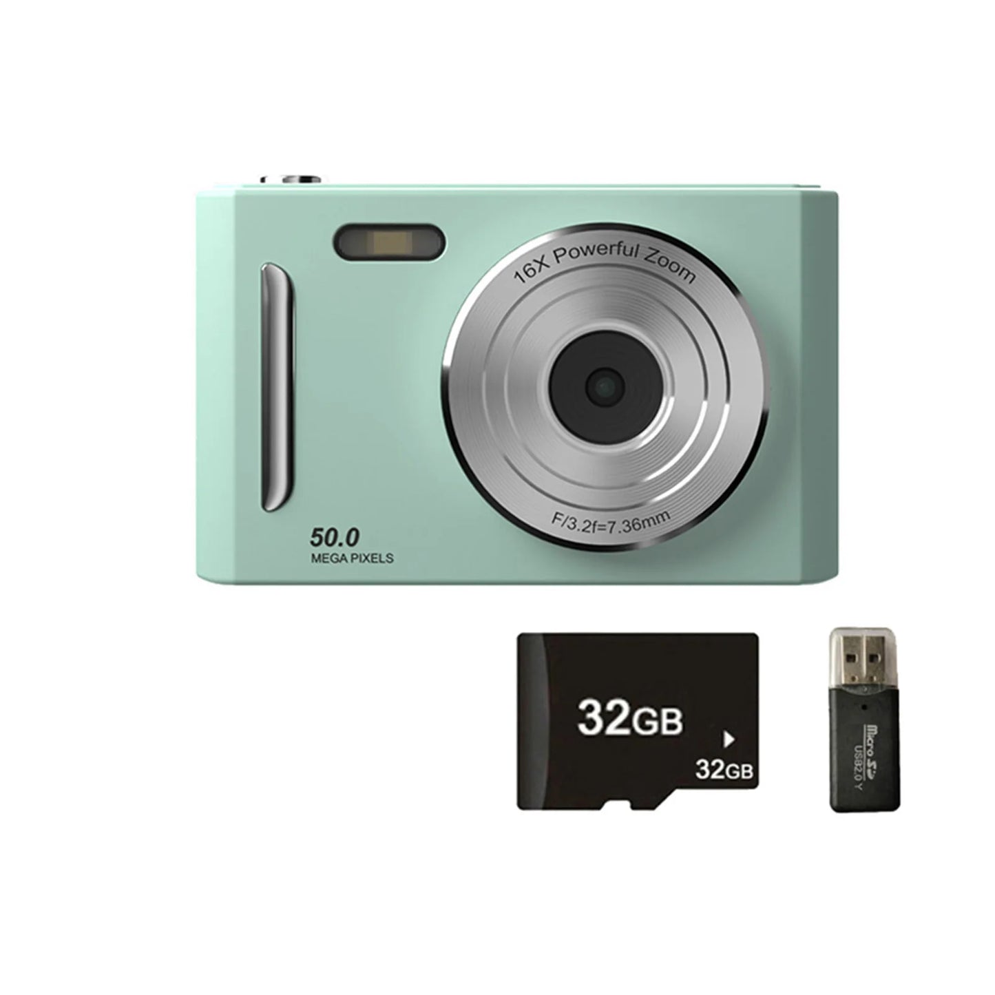 4K Digital Camera Dual Camera Flash 50 Million Hd Pixel Pixel Retro Ccd Portable Card Entry-level Camera Auto Focus