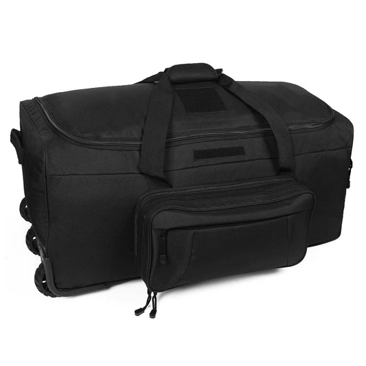 Q Tactical Rolling Duffel Bag for Camping Hiking Travel Luggage