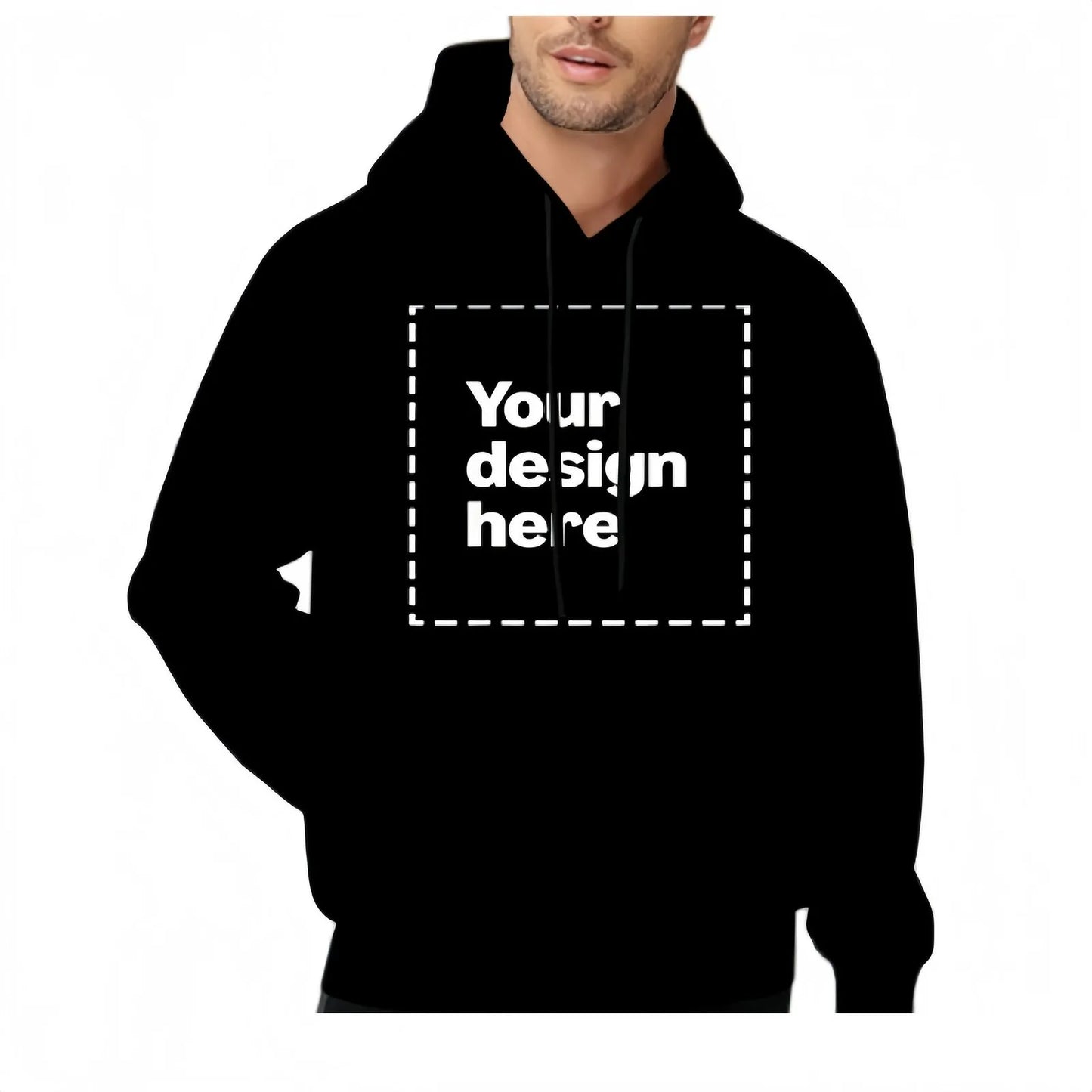 Custom Personalized Hoodie Upload Your Photo Left Chest Front Back Print Unisex