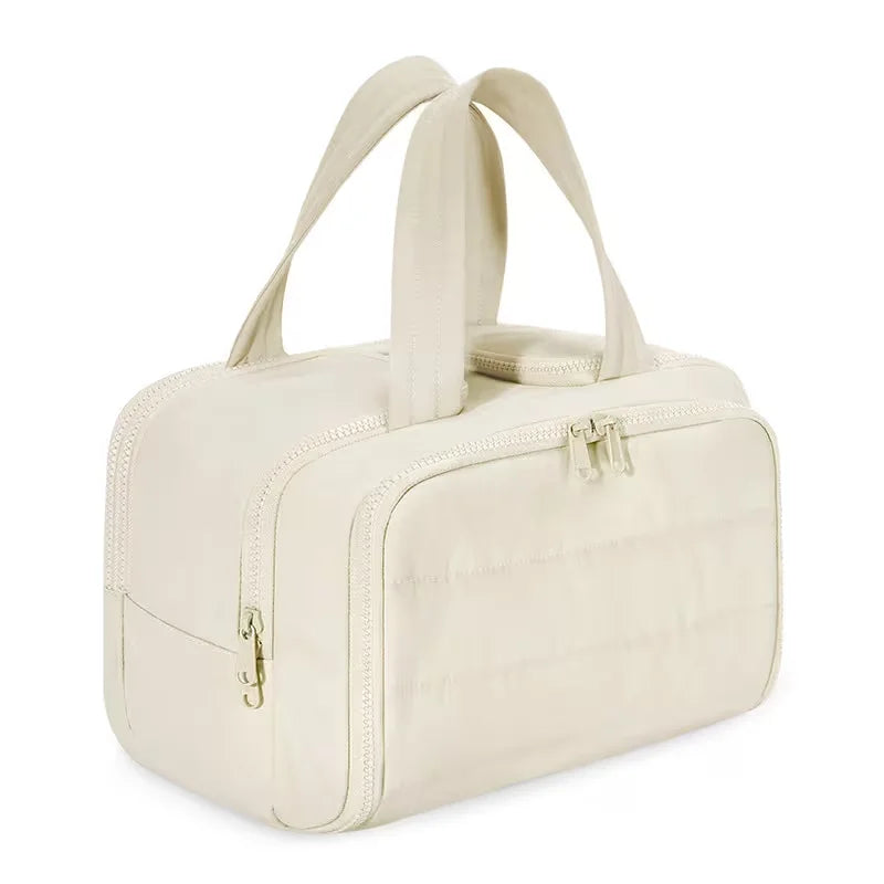 Travel Cosmetic Bag With Toiletry Organizer And Luggage Sleeve