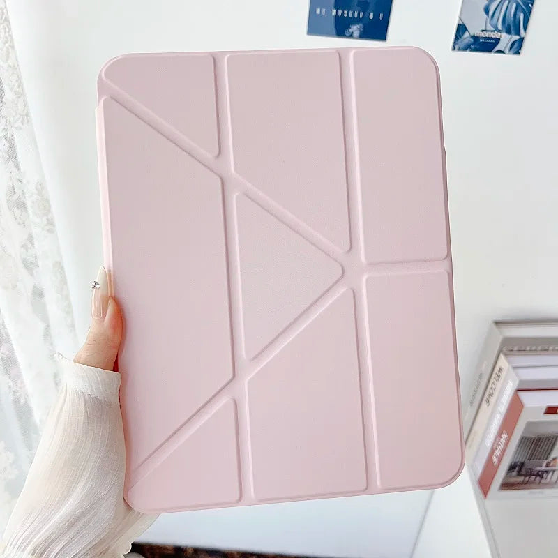 For Samsung Galaxy tab S10 Lite S9 FE 10.9 A9 PLUS 11 Smart Cover tab S7 fe S8 S10 PLUS 12.4 13.1 With Y-Shaped Fold Clasp Funda