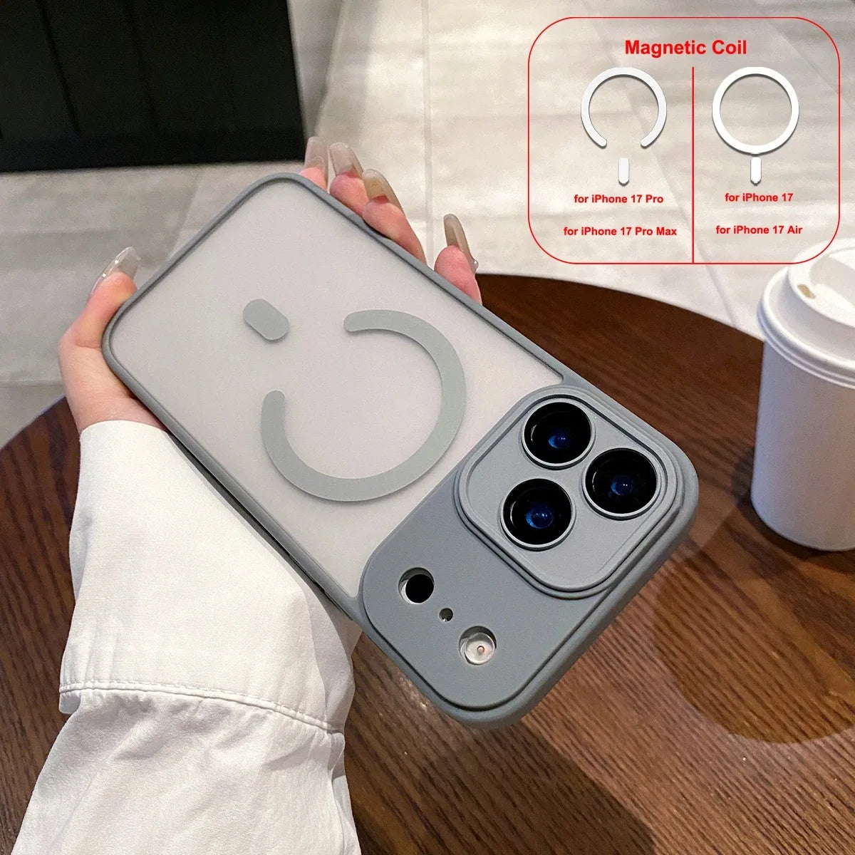 LICOERS Magnetic Case For iPhone 17 Pro Max Shockproof