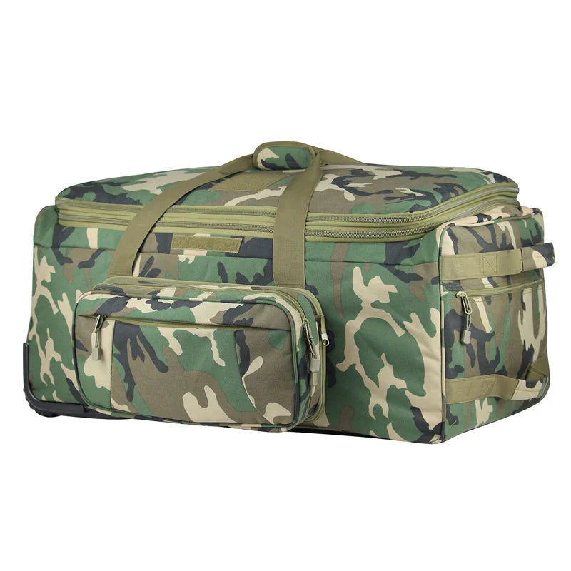 Q Tactical Rolling Duffel Bag for Camping Hiking Travel Luggage