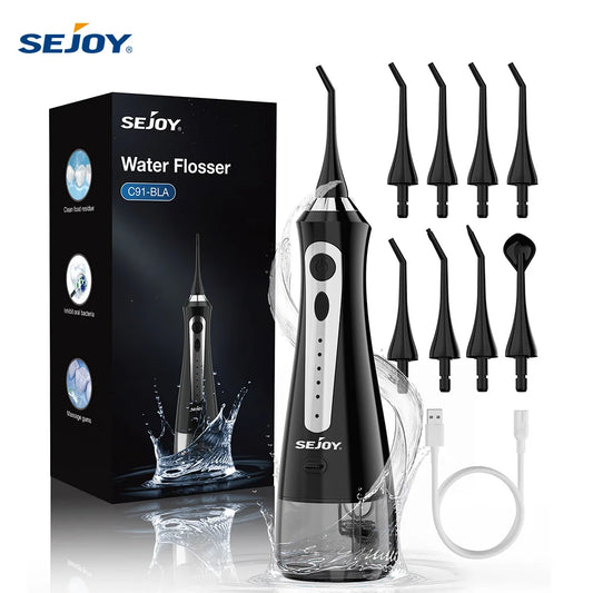 SEJOY Water Flosser Irrigator With Five Modes And Eight Tips