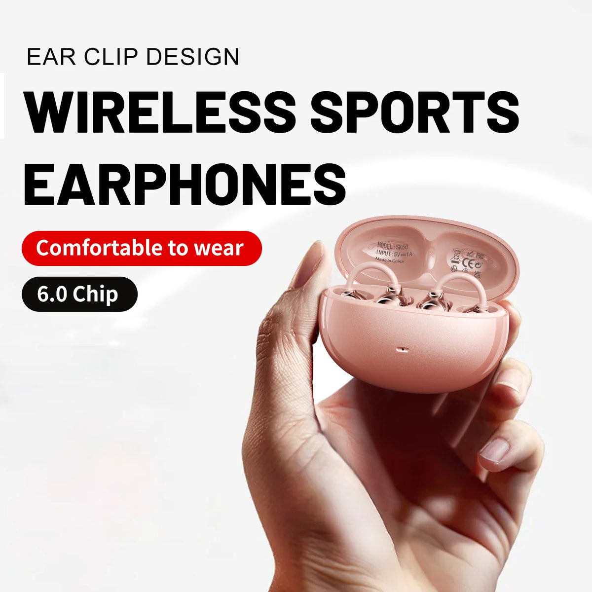Insonixn Open Ear Clip Wireless Bluetooth Headphones