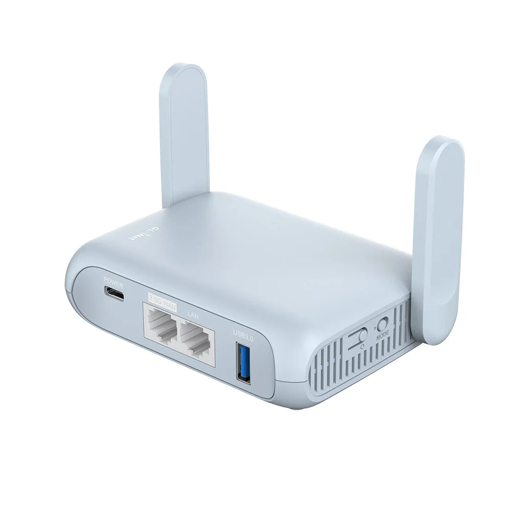 GL.iNet GL-MT3000 (Beryl AX) Wi-Fi 6 Wireless Travel Gigabit Router, Connect Public & Hotel Wi-Fi, Captive Portal, Cybersecurity