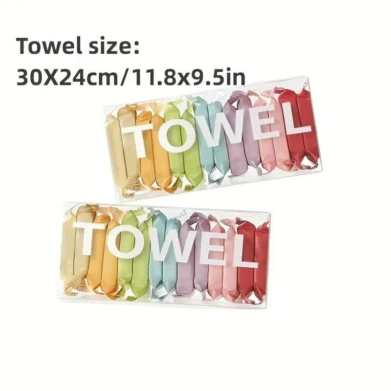 42PCS Disposable Compressed Face Towels, Thick Portable Washcloths for Travel, Beauty, Makeup & Skincare