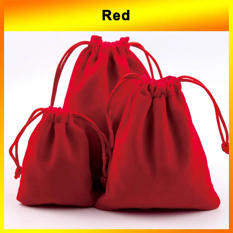5/10Pcs Velvet Drawstring Bags Cloth Gift Bag Velvet Storage Pouch Velour Favors For Jewelry Wedding Party Candy Bag 5x7-15x20cm