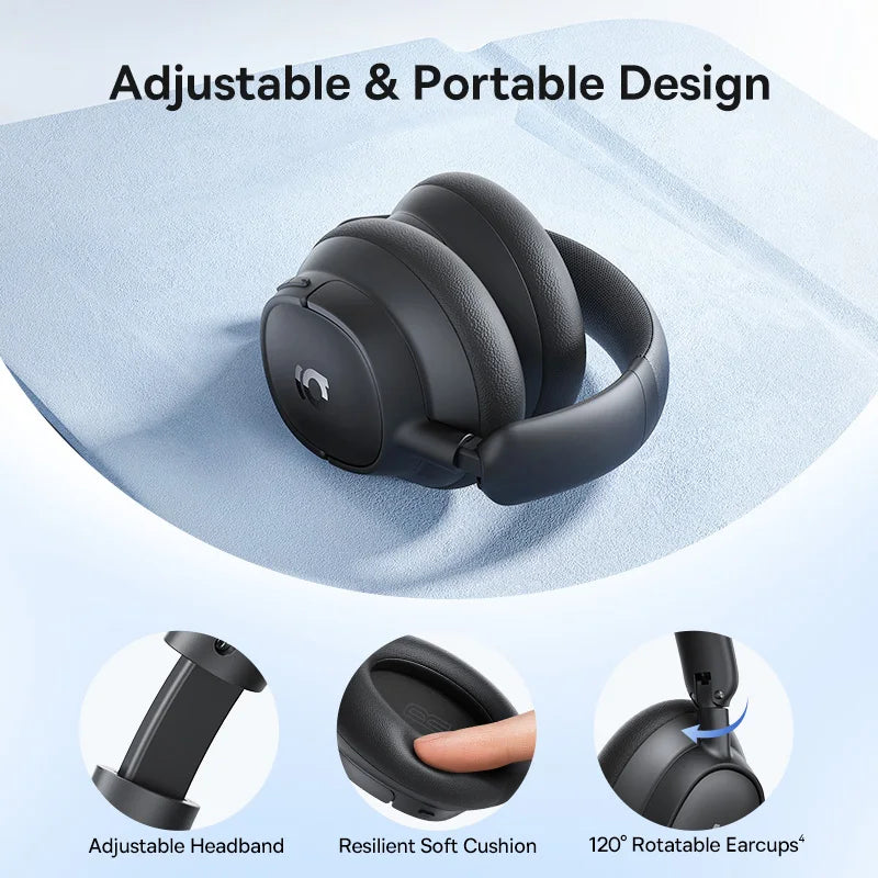 Baseus Adaptive Noise Cancelling Wireless Headphones With Hi Res LDAC Audio