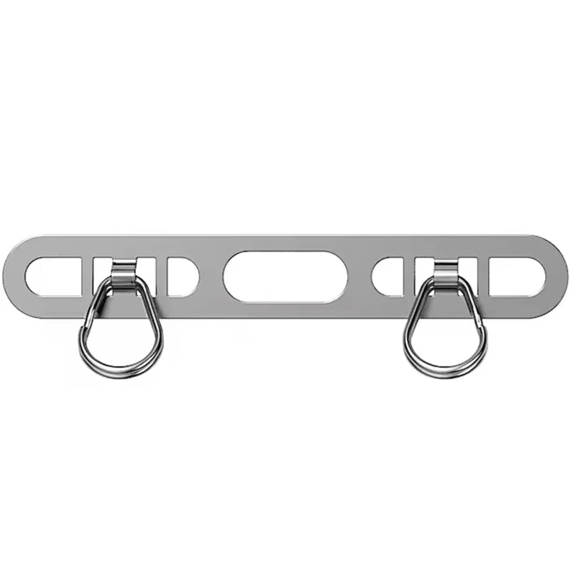 1pcs Stainless Steel Mobile Phone Lanyard Patch Side Hanging Clip Double Buckle Phone Straps Gasket Metal Connect Piece for