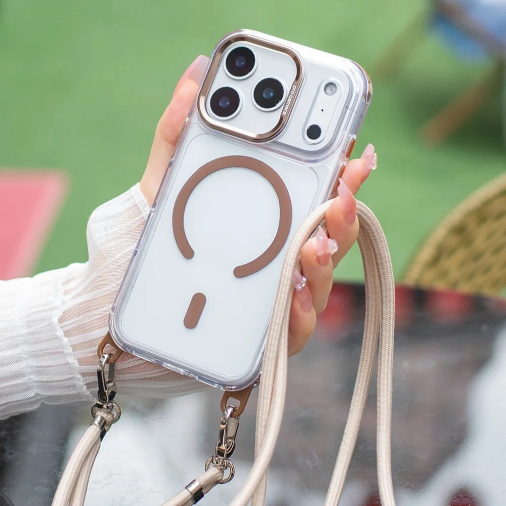 MagSafe Necklace Strap For Clear Case Phone Lanyard