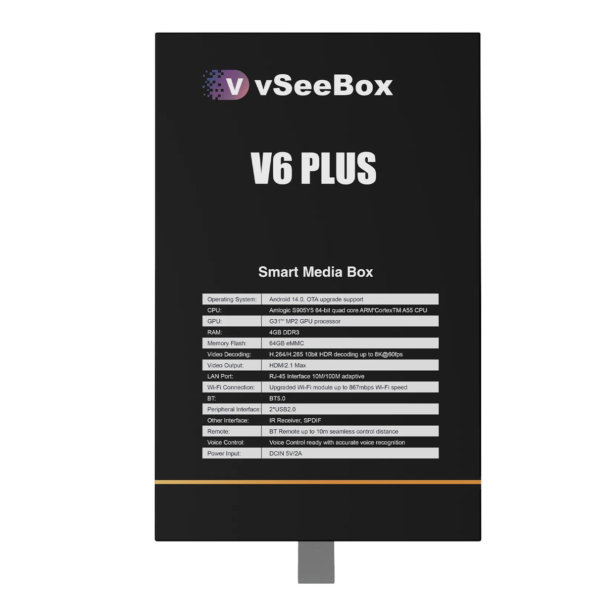 VseeCzydore V6 Plus Android TV Box With 8K Voice Control