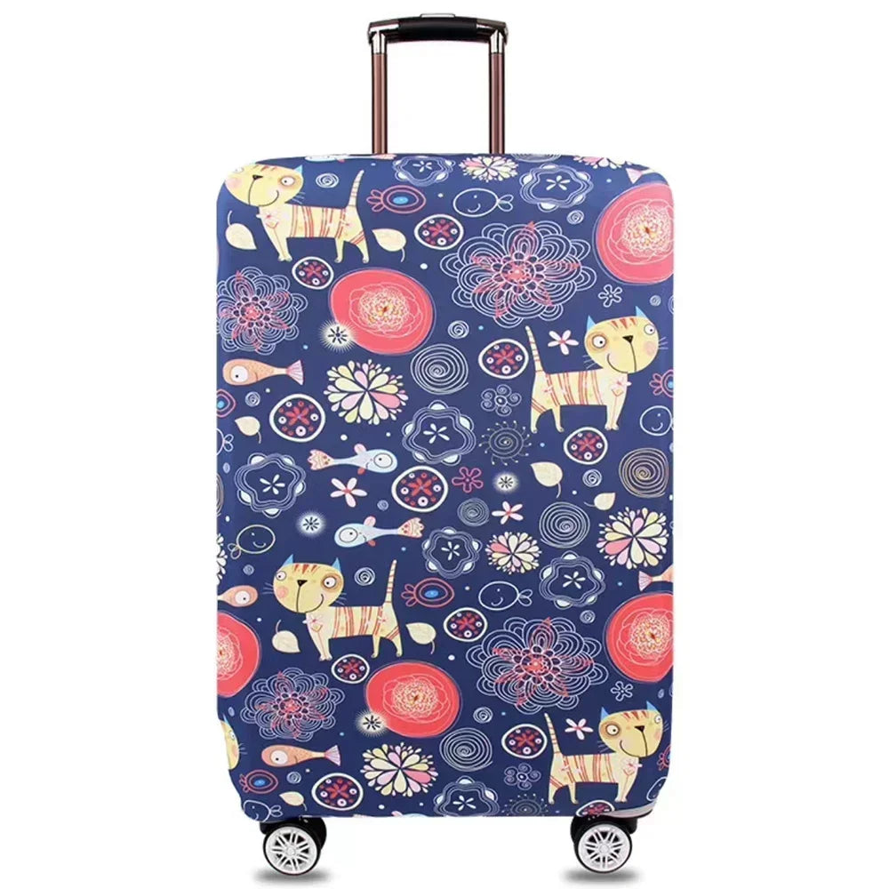 Stretch Fabric Luggage Cover Protector For Travel Suitcases