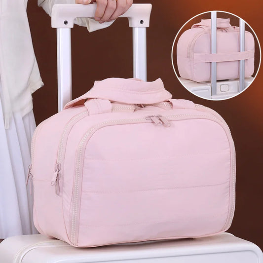 Travel Cosmetic Bag With Toiletry Organizer And Luggage Sleeve