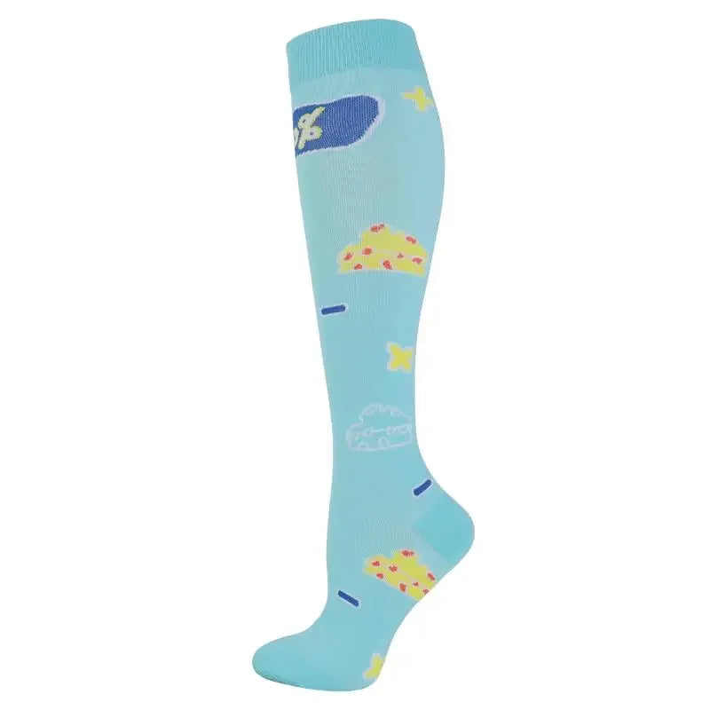 Unisex Breathable Compression Socks for Running and Everyday Wear