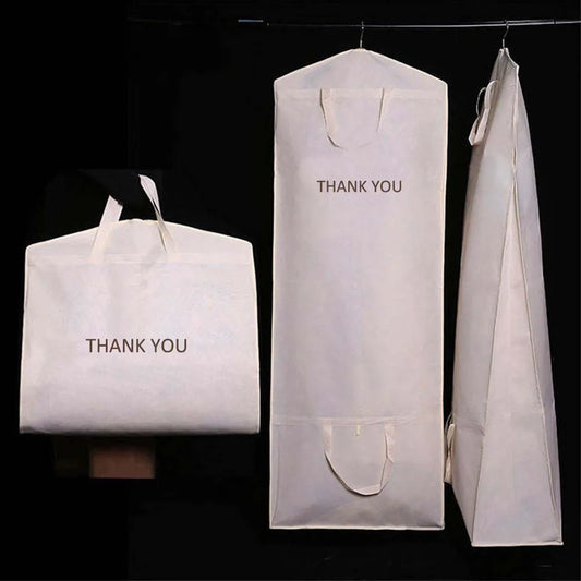 OWONDERFUL Nonwoven Foldable Garment Bag With Handle For Suit Storage