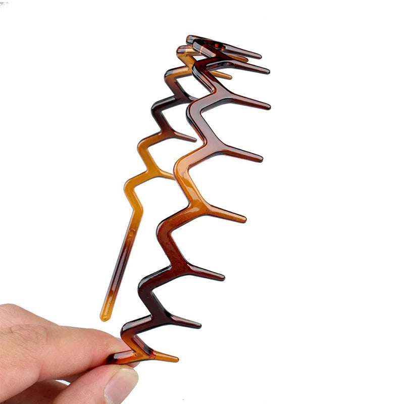 PjNewesting Plastic Non Slip Hair Comb Headband Set Women Accessories